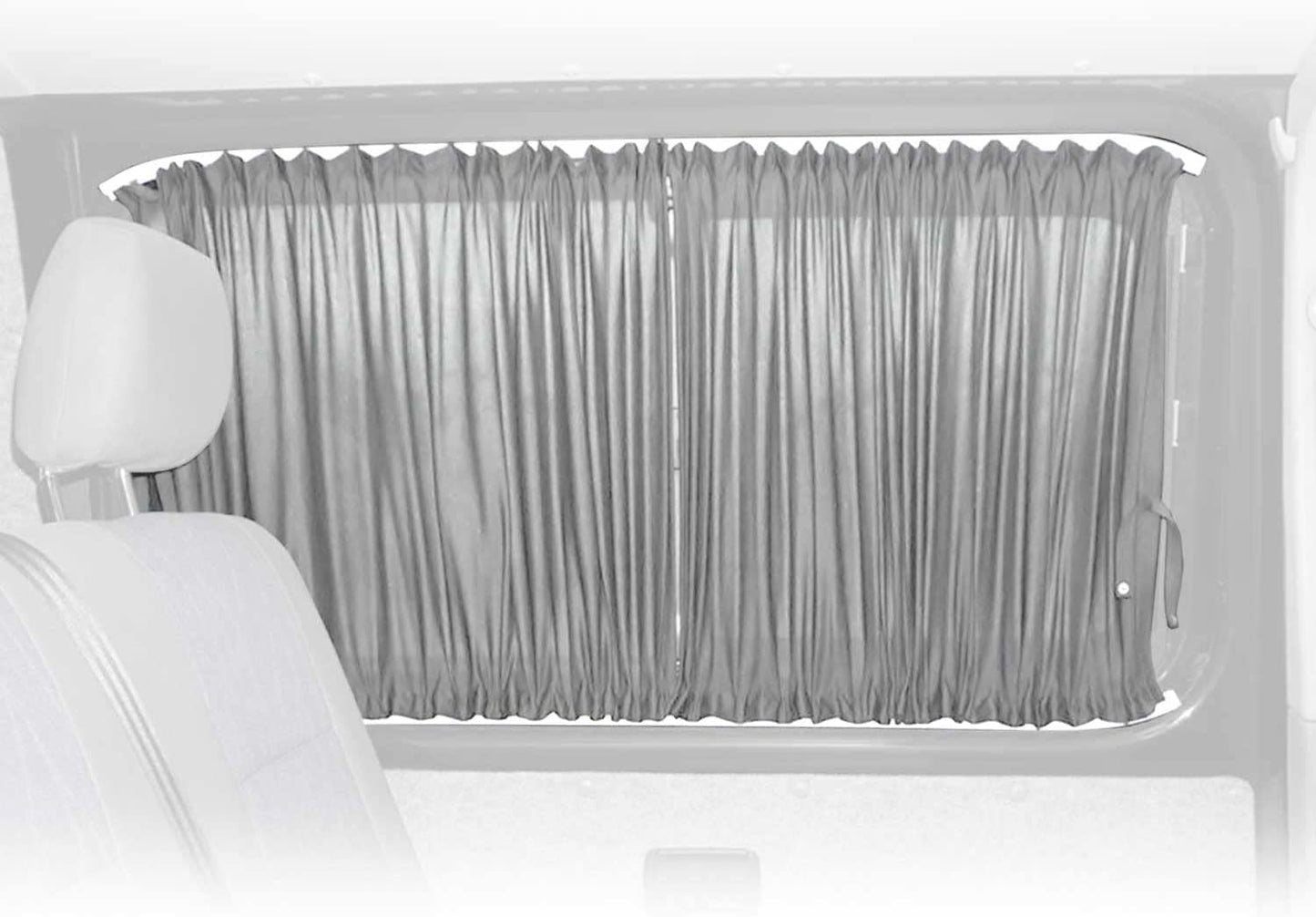 Car Side Window Sun Shades Van Curtain Kit Fits MB Sprinter 2006-2018 Long Wheelbase / Barn Door | UV Protection Curtain Vehicle Slidable Retractable 14 pcs (Single Sliding Door, Gray)