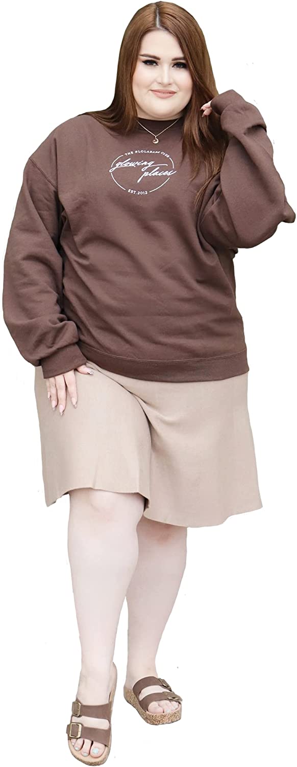 Womens Plus Size Comfortable Stretch Long Skirt-Modest No Waistband Year Round Skirts for Women - Knee Length