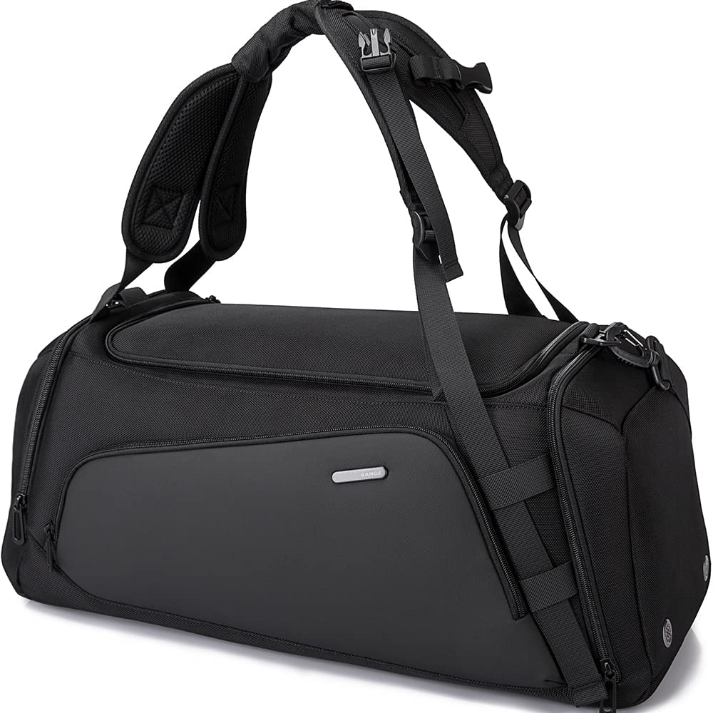 BANGE Gym Bag For Men,Dry And Wet Depart Pocket Sports Duffel Backpack With Shoes Compartment,Short-Distance Trip Duffel Gym Bag for Men Women