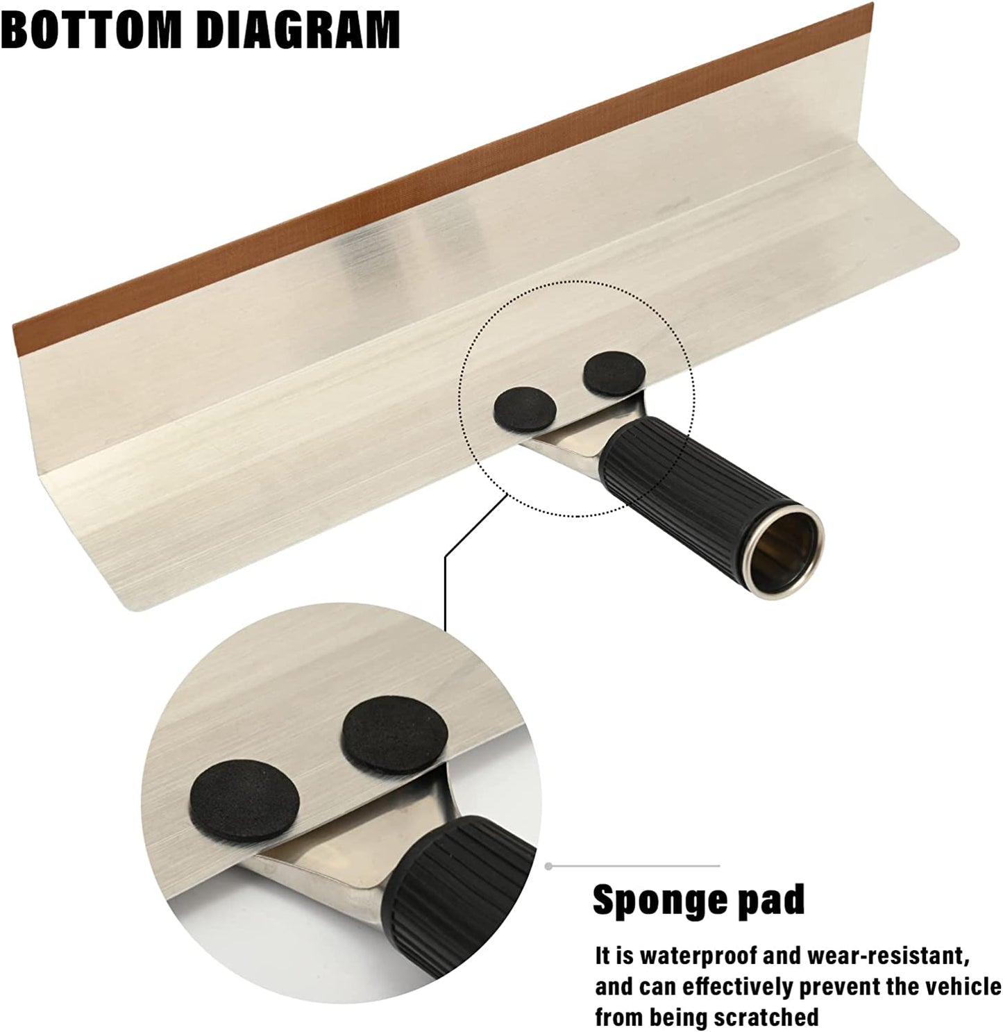 Window Tinting Tool Speed Loader Window Tinting Film Install Tool Car Window Protection Install Kit Top and Bottom Loading of Film Speed Loader Handled Squeegee