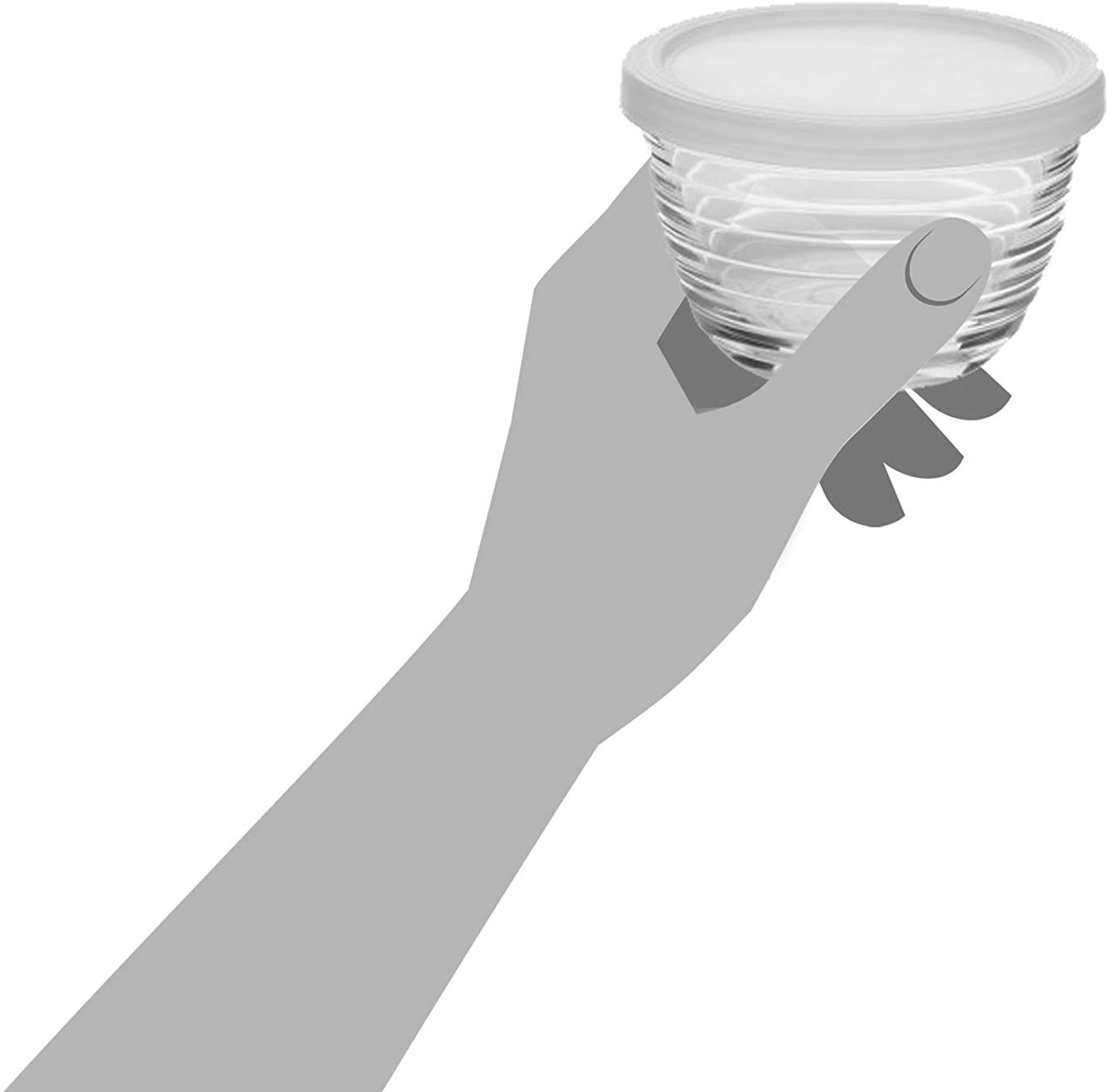 Small Glass Bowls with Lids, 6.25 ounce, Set of 8, Clear, 3.45-inch -