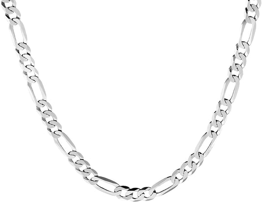 Chain in 925 Sterling Silver Italian 5MM Necklace for Women Men Girls Boys - 16 to 30 Inch - Premium Quality Made in Italy Certified - Gift Box Included