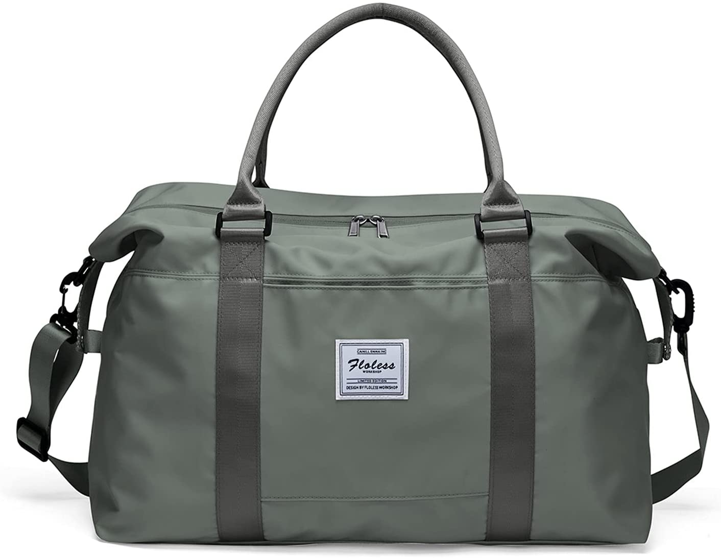 Travel Gym Bag for Women, LANBX Tote Bag Carry on Luggage Sport Duffle Weekender Overnight Bags with Wet Pocket (Black)