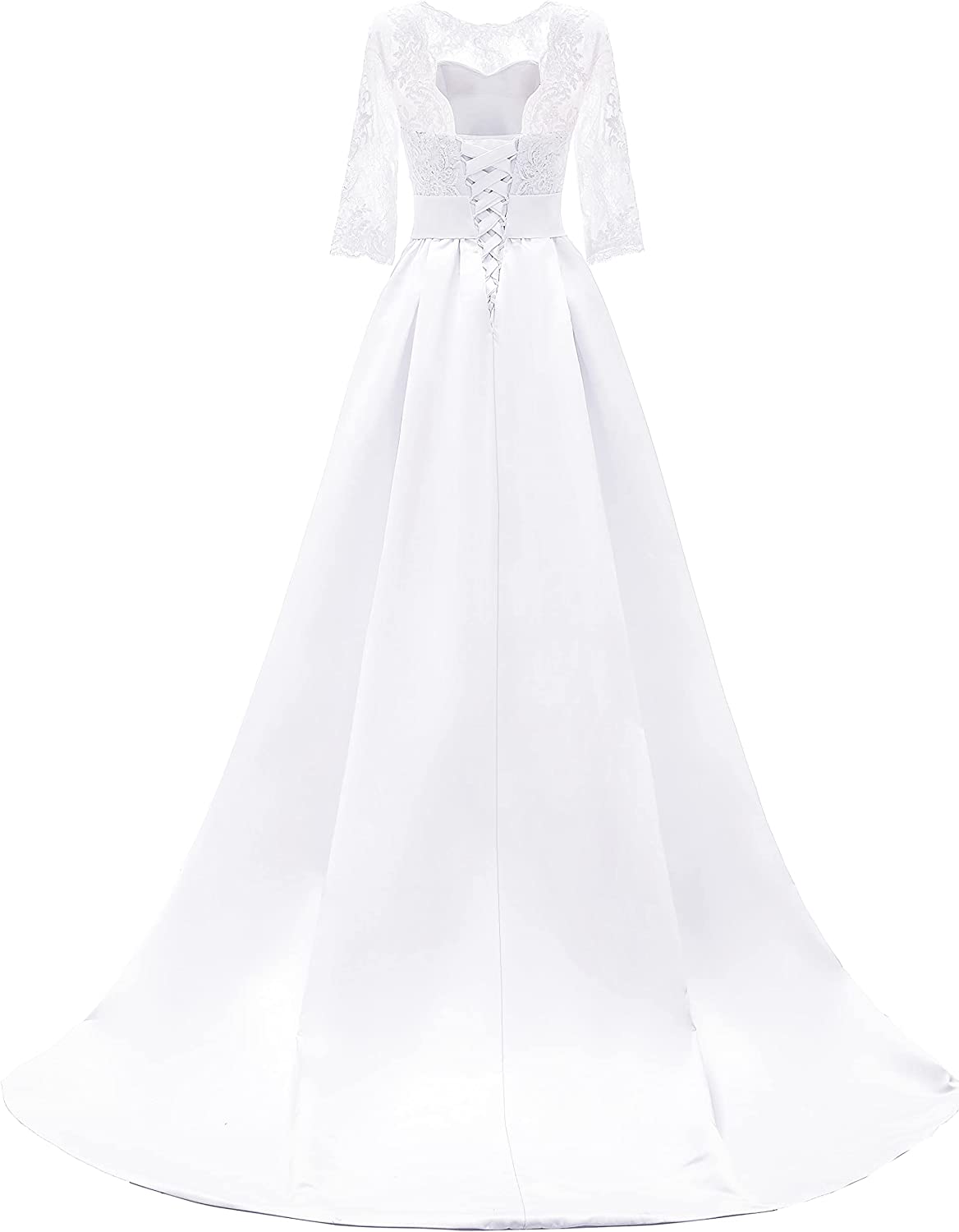 Women's Ball Gown Lace Bridal Wedding Dresses