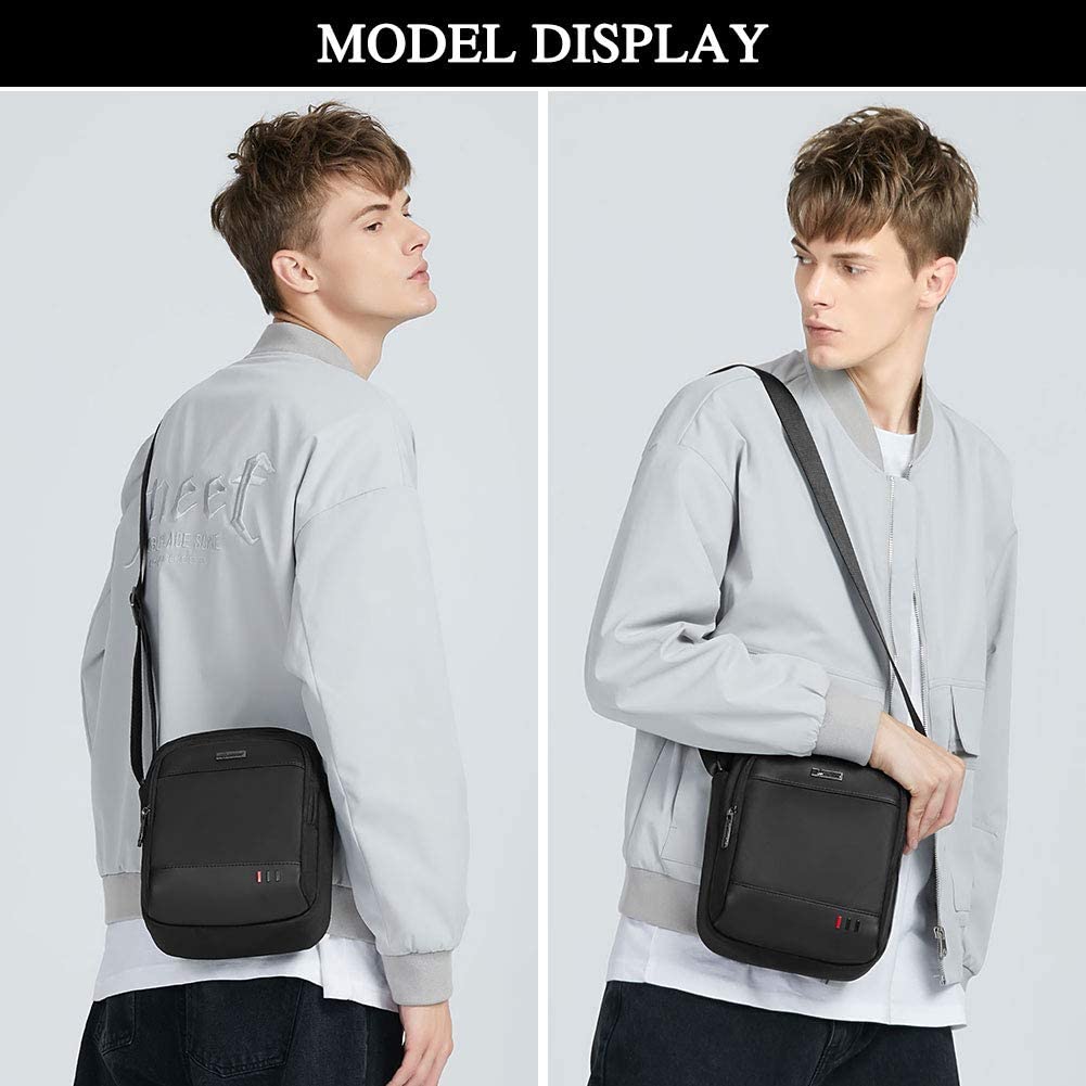 Men's Small Messenger Bag Crossbody Bag Travel Bag Casual Sling Pack Purse Wallet Travel Handbags
