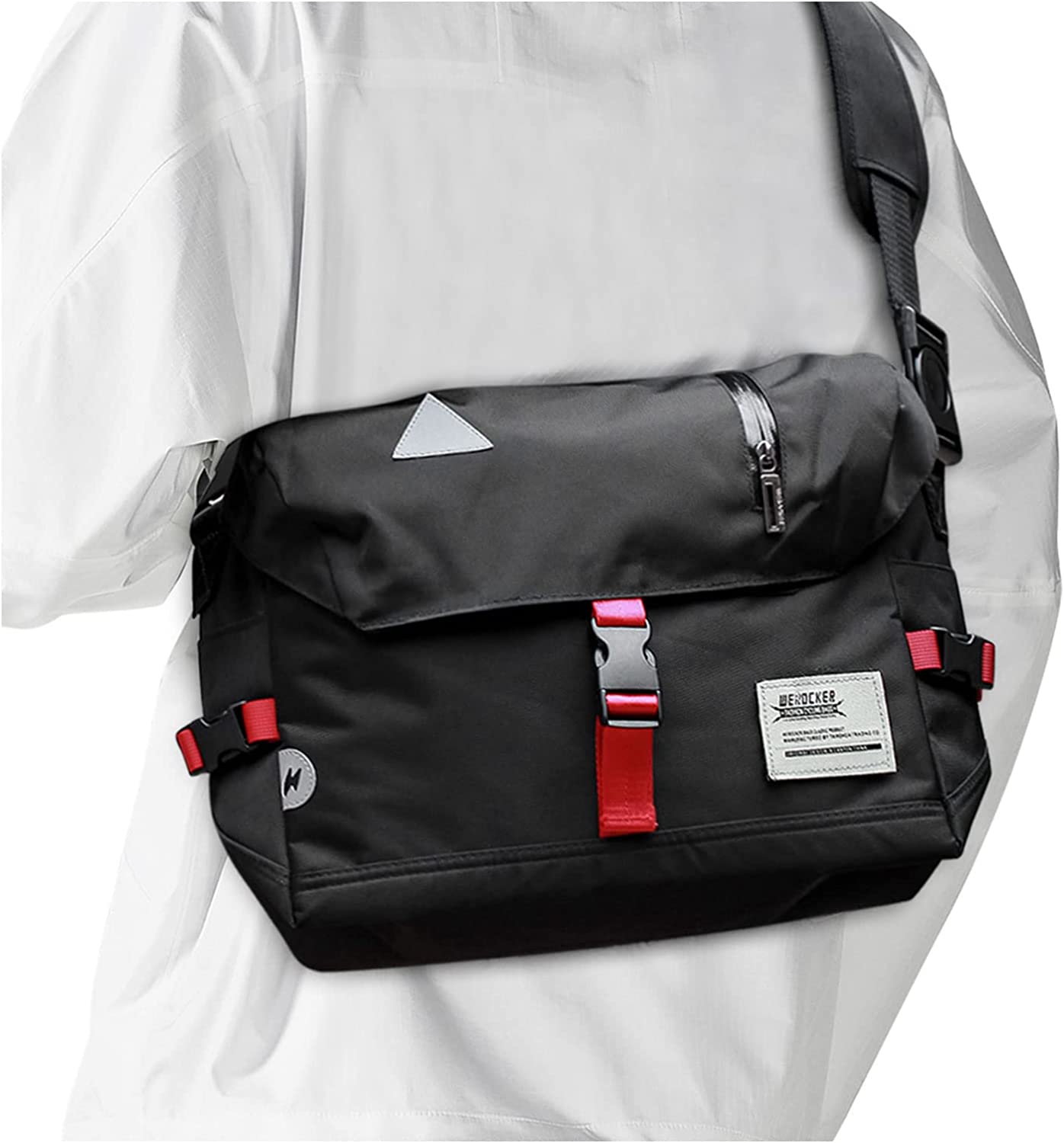 Small Messenger Bag for Men Women Crossbody Bike Satchel Message College Shoulder Backpack School Satchel Bags