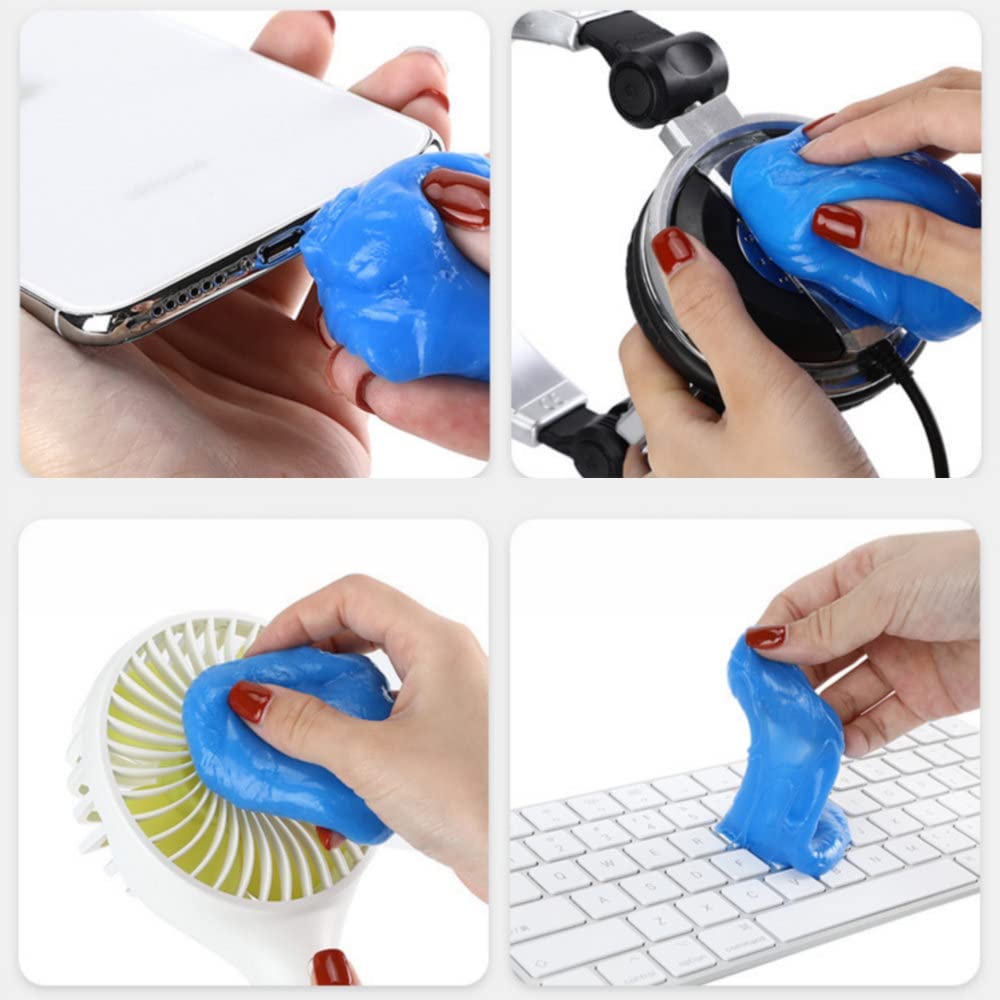 Cleaning Gel for Car Detailing Tools Keyboard Cleaner Automotive Dust Air Vent Interior Detail Detailing Putty Universal Dust Cleaner for Auto Laptop Home Car Slime Cleaner, 2 Pack