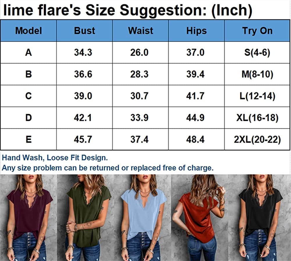 Dressy Lace Trim Blouse Tops Popular Short Sleeve Shirt