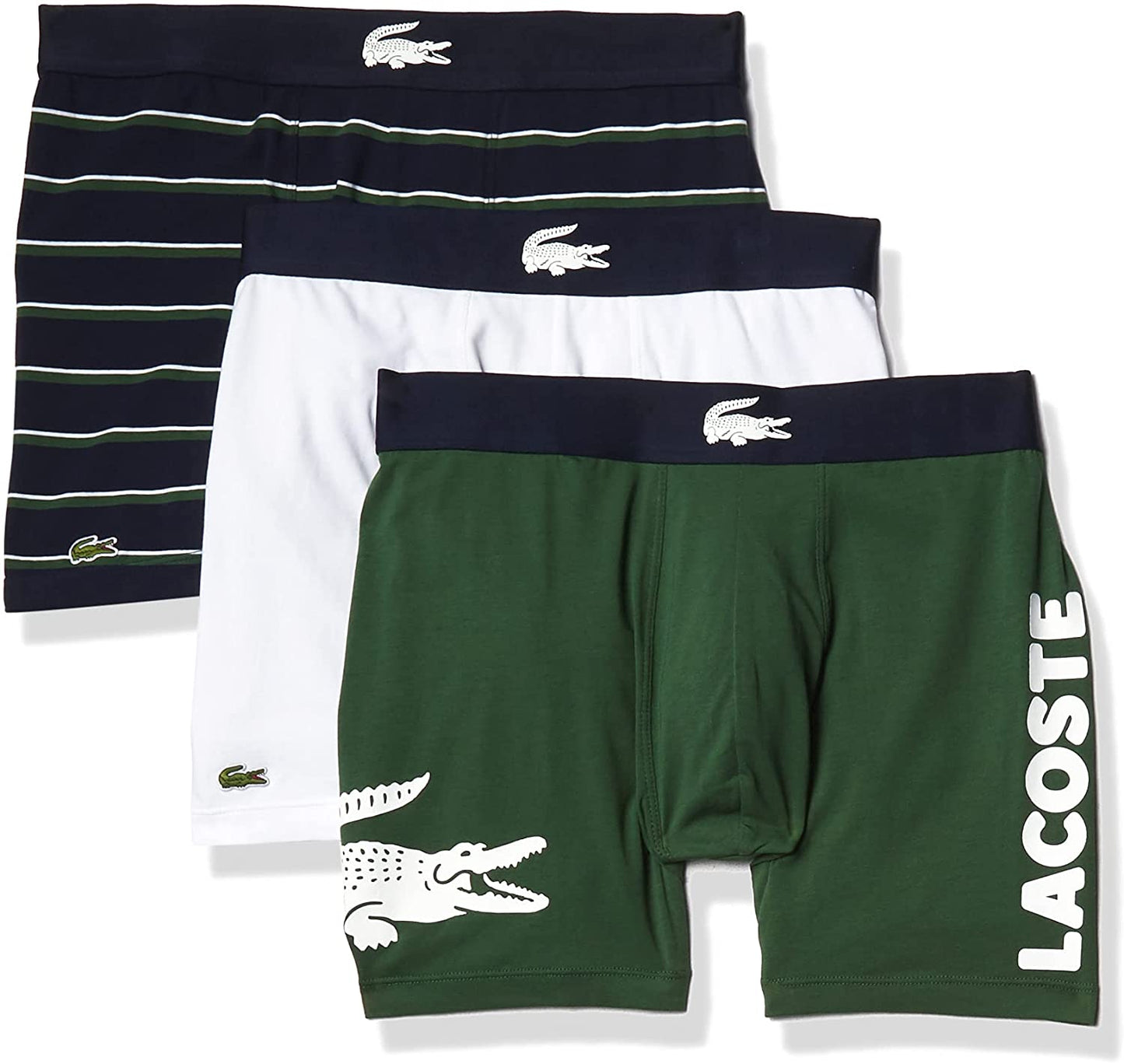 Men's Iconic Fashion 3 Pack Cotton Stretch Boxer Briefs