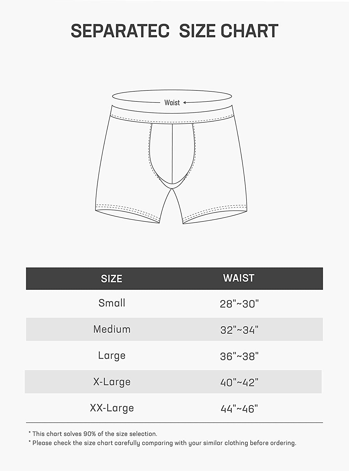 Men's 7 Pack Breathable Cotton Underwear Separated Pouch Colorful Everyday Boxer Briefs
