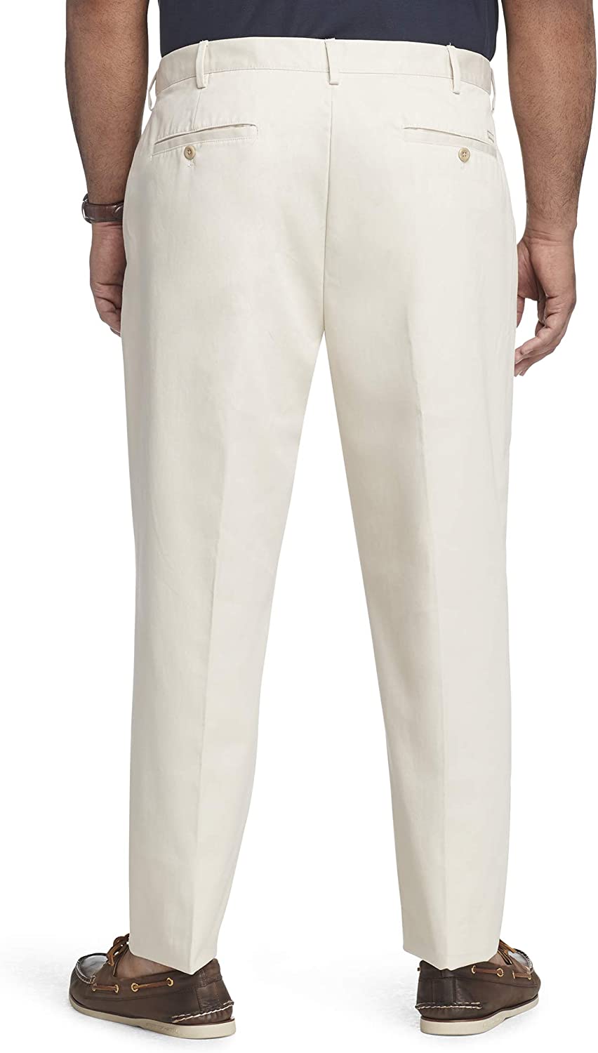 Men's Big & Tall Big and Tall Flat Front Extended Twill Pant