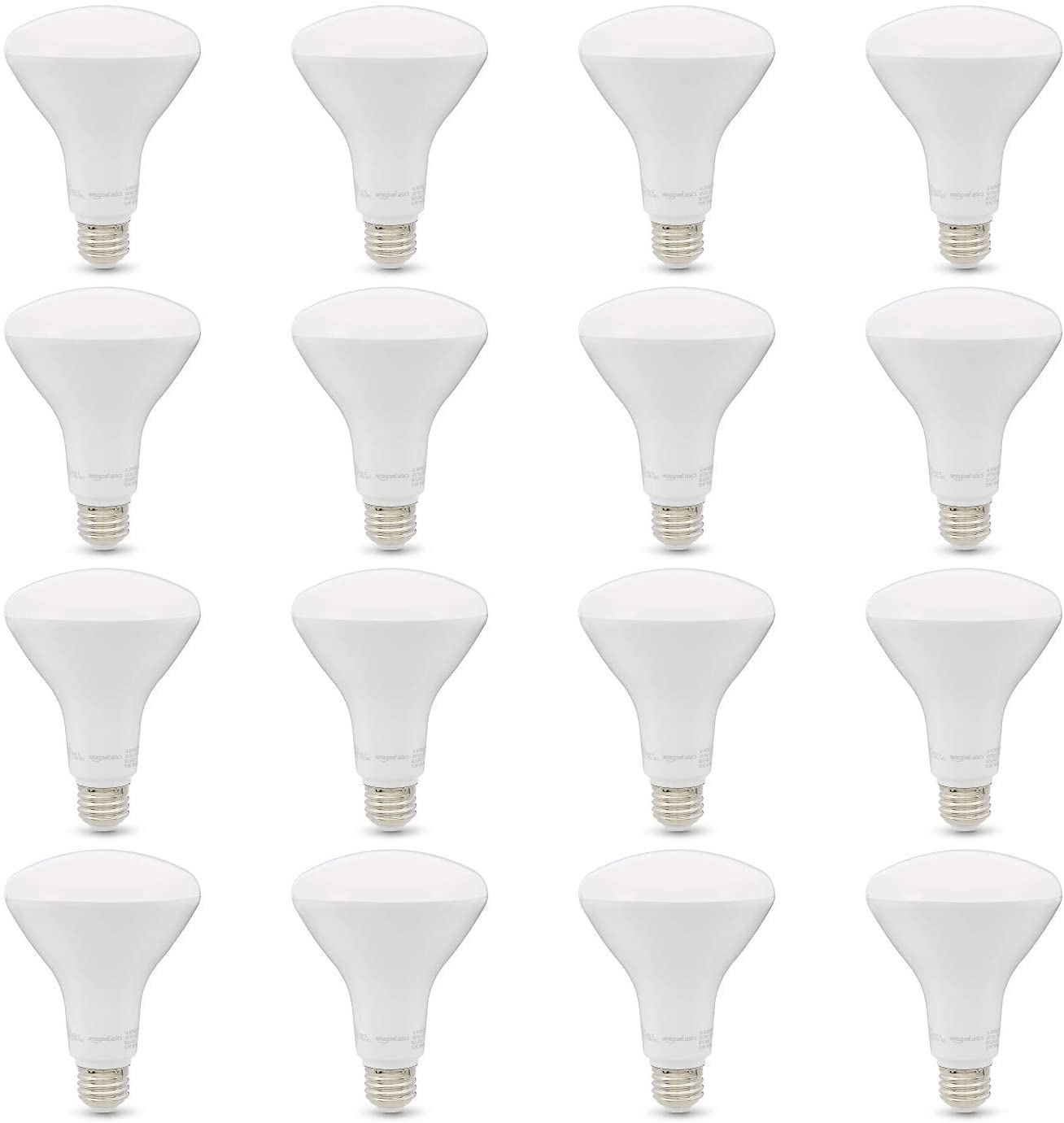 Basics 65W Equivalent, Soft White, Dimmable, 10,000 Hour Lifetime, BR30 LED Light Bulb | 6-Pack