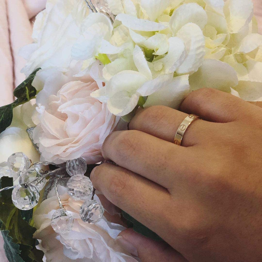 Love 18K Gold Plated Stainless Steel Ring