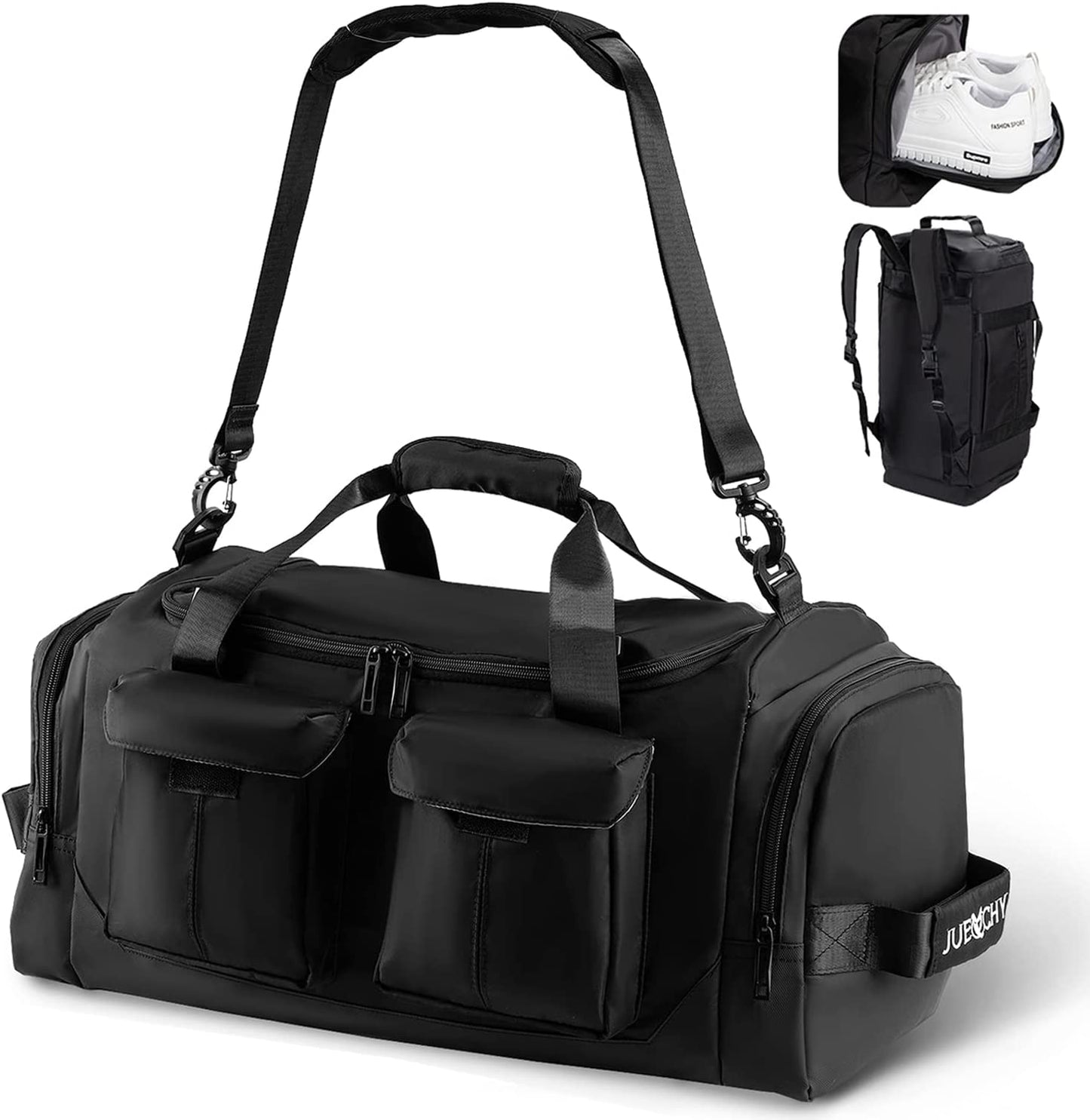 Jueachy Gym Bag for Men Small Gym Bag for Women Workout Duffle Bag Luggage Weekend Travel Backpack with Shoe Compartment Waterproof