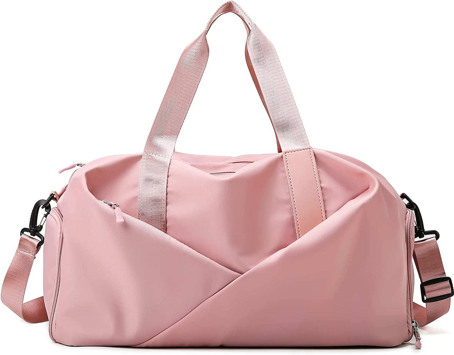 Gym Bag for Women Sports Bag Travel Bag Weekend Bag for Women Hospital Bag Waterproof Duffle Bag with Shoe and Wet Clothes Compartments, Wear-resistant Lightweight Multifunctional Bag Black