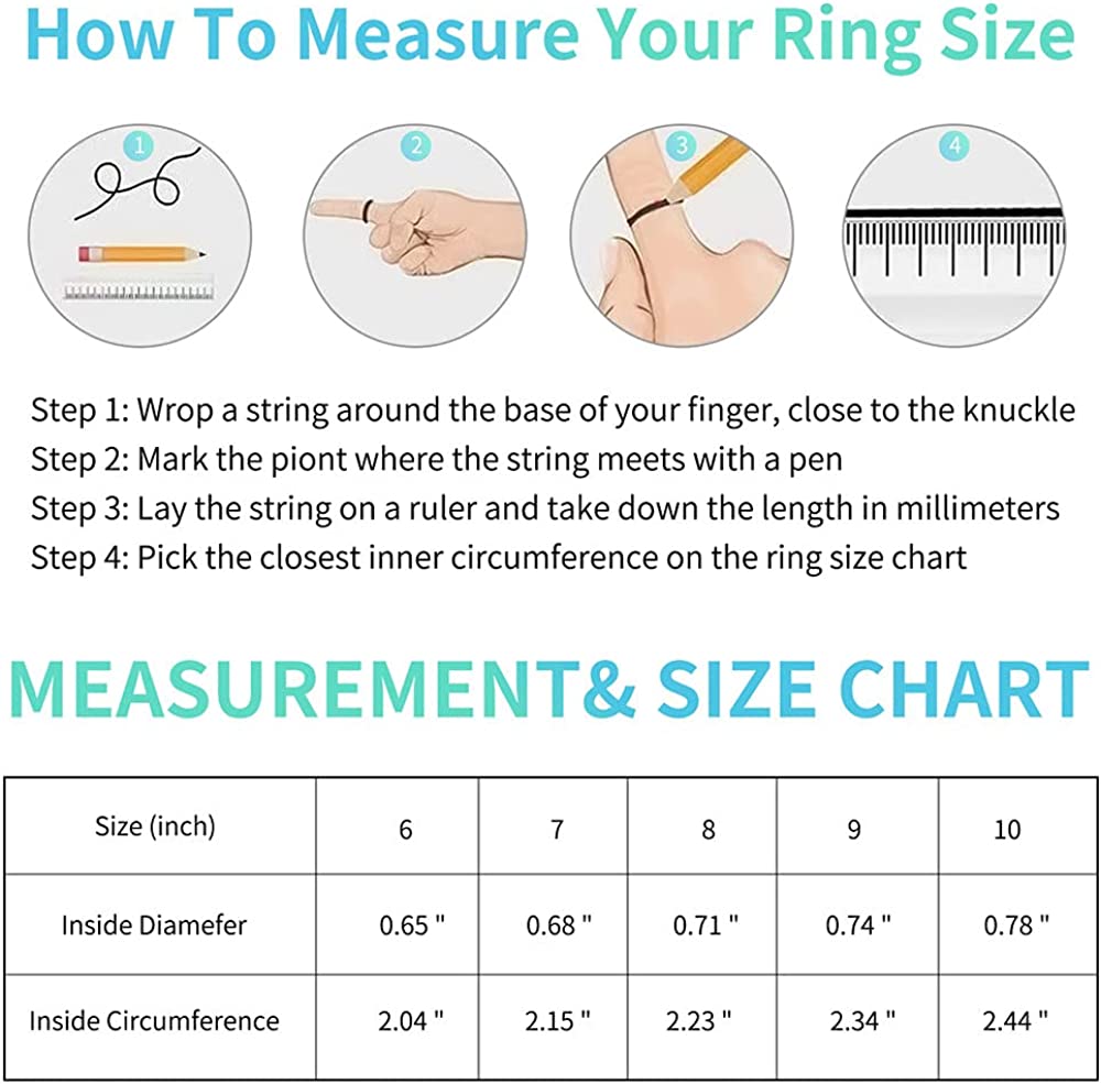 2Pcs Anti Anxiety Rings For Women Men, Fidget Band Ring with Beads Spinner Rings for Anxiety, Unisex Adjustable Stacking Spinning Worry Ring Size 6-10 (Silver)