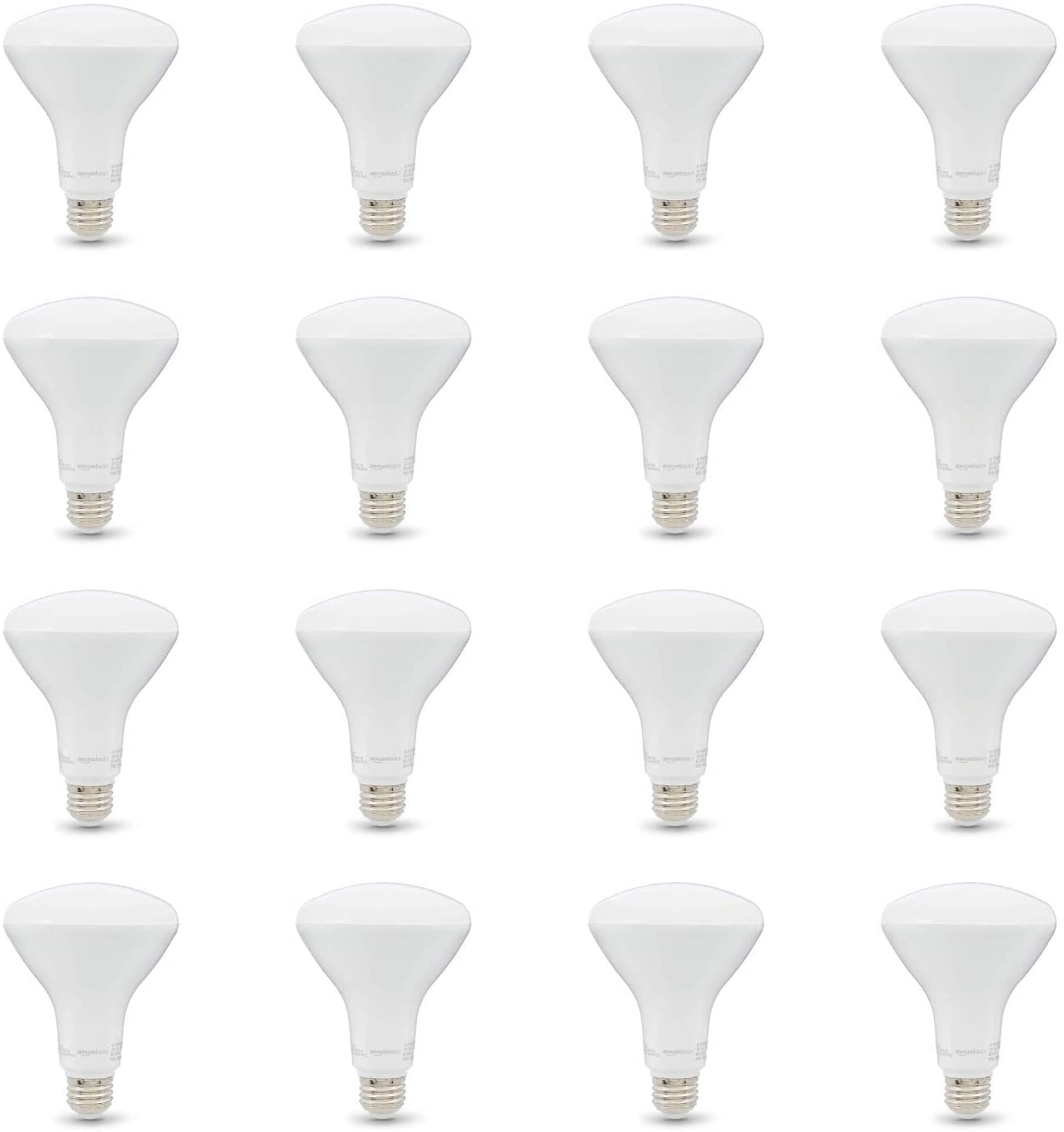 Basics 65W Equivalent, Soft White, Dimmable, 10,000 Hour Lifetime, BR30 LED Light Bulb | 6-Pack