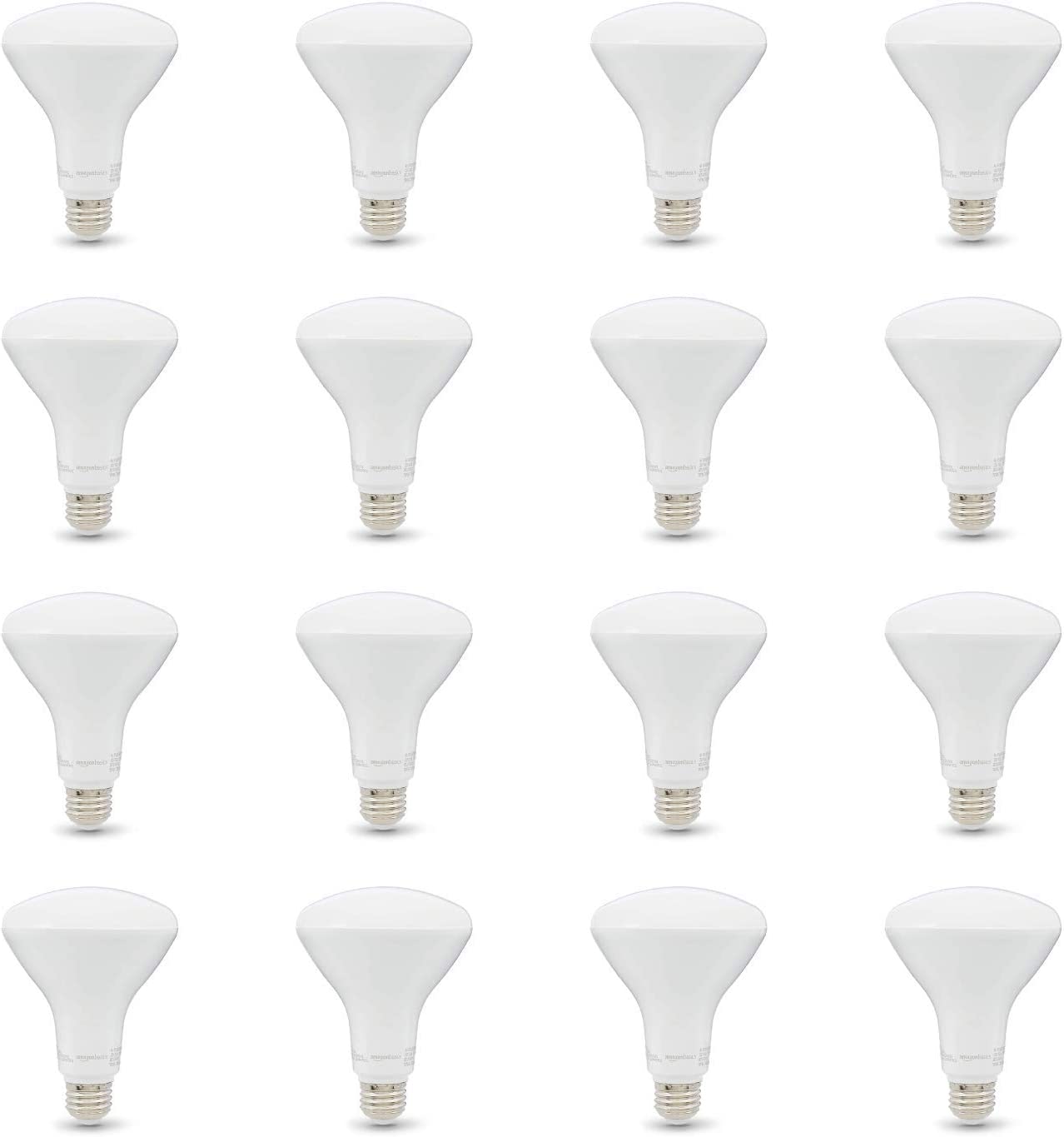 Basics 65W Equivalent, Soft White, Dimmable, 10,000 Hour Lifetime, BR30 LED Light Bulb | 6-Pack