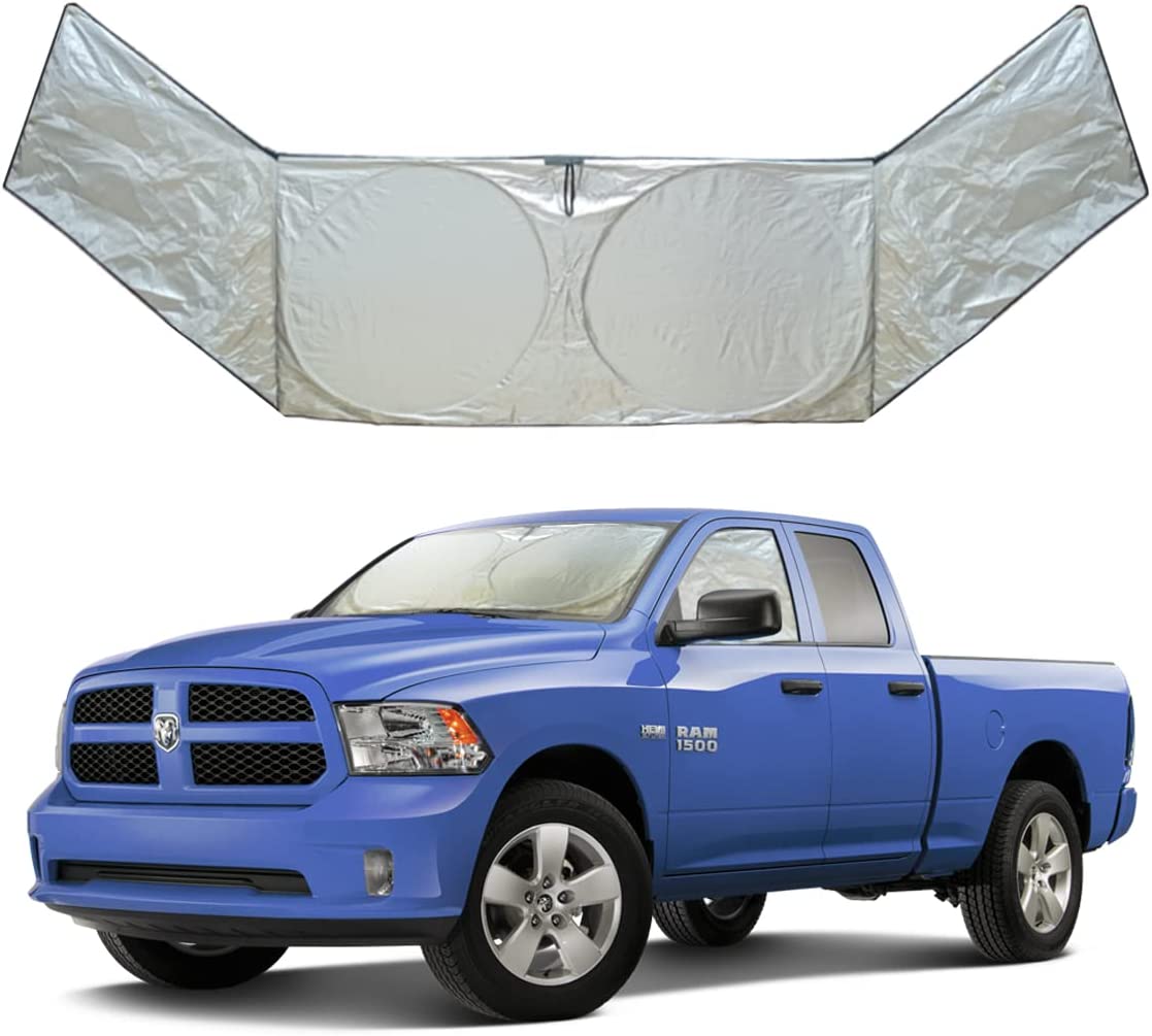 Windshield Sun Shade for Car Heat Shield Combination of The Front and Side Sunshades Durable 240T Sun Blocker for Car Protection Against UV Rays and Sun Heat