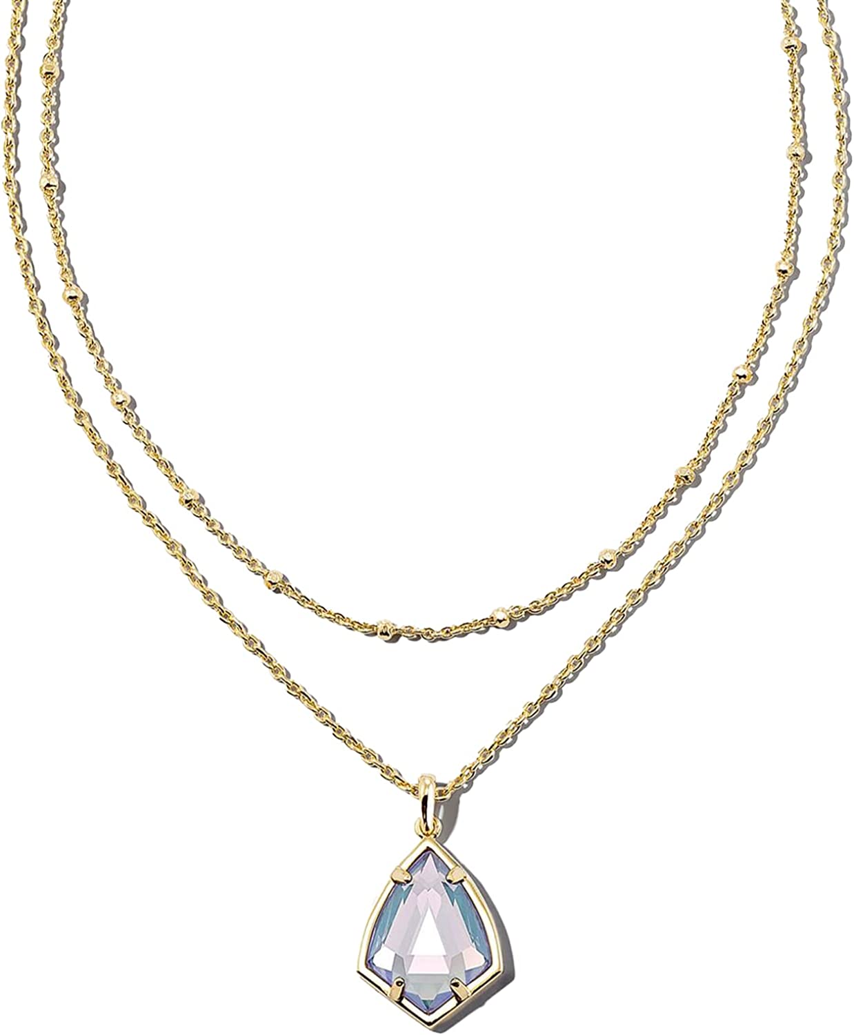 Kendra Scott Cory Multi Strand Adjustable Length Necklace for Women, Fashion Jewelry