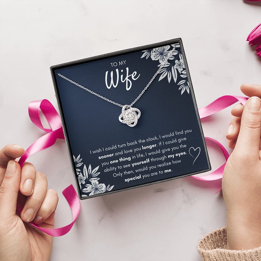 Gifts For Wife Birthday Gifts From Husband Necklace Valentines Day Find You Sooner Jewelry Box Pendant Personalized Custom Made Romantic Gift For My Best Wife Ever