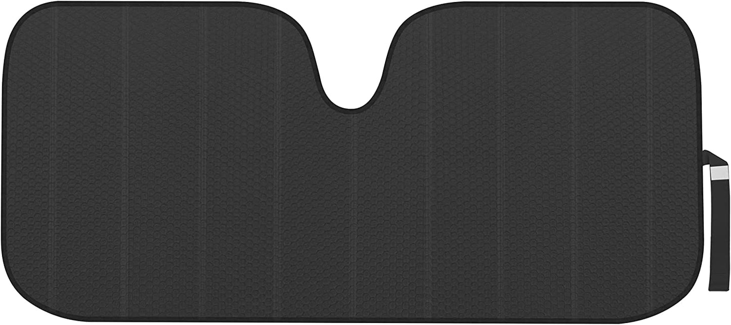 Front Windshield Sun Shade - Jumbo Accordion Folding Auto Sunshade for Car Truck SUV - Blocks UV Rays Sun Visor Protector - Keeps Your Vehicle Cool - 66 x 27 Inch