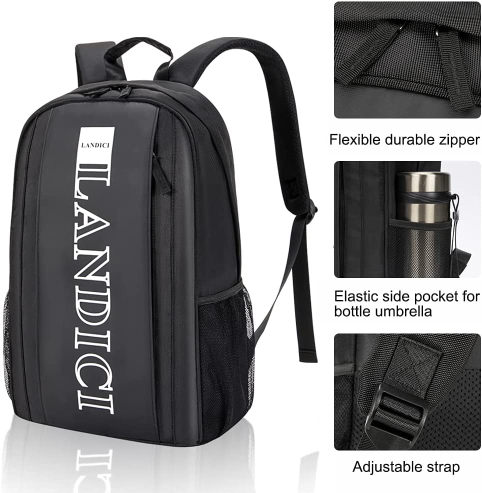 Casual Daypack Backpack for Men Women,Lightweight Coummter Back Pack with 15.6 Inch Laptop Compartment,Waterproof School Bookbag for College Work and Travel,Black