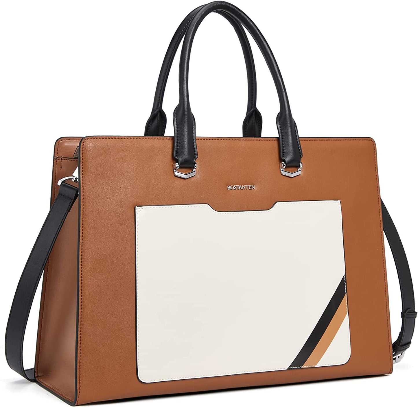 Briefcase for Women 15.6 Inch Genuine Leather Laptop Briefcase Shoulder Work Tote Bag Purse