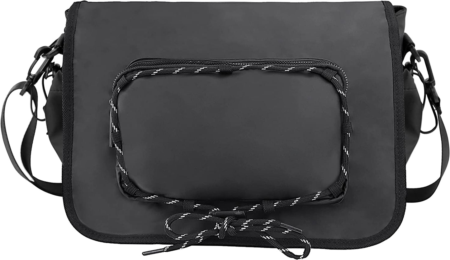 Messenger Bag for Men Women Crossbody Satchel Shoulder Bags for School Work Office with Adjustable Strap