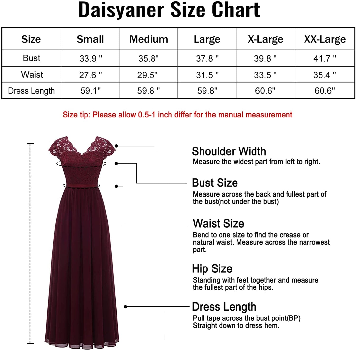 Women's Formal Floral Lace Maxi Dress Evening Party Elegant V-Neck Dresses for Wedding Guest