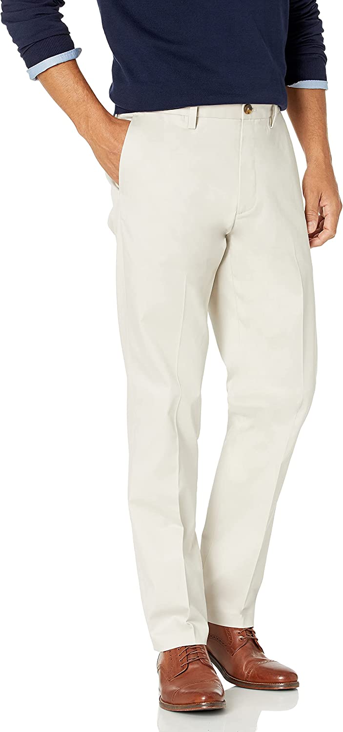 Down Men's Straight Fit Non-Iron Dress Chino Pant