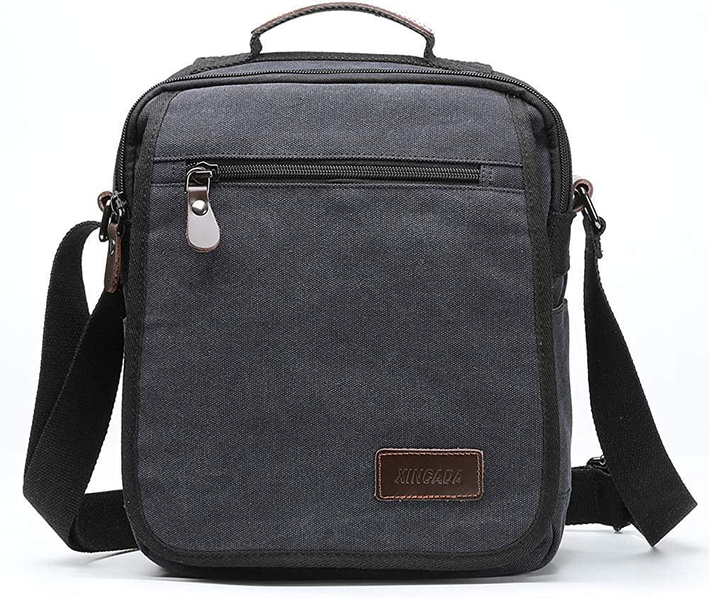 Mens Bag Messenger Bag Canvas Shoulder Bags Travel Bag Man Purse Crossbody Bags for Work Business