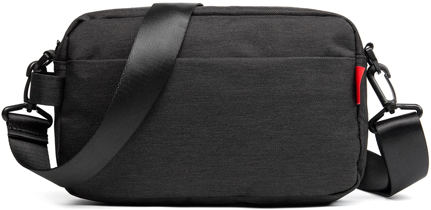 Messenger Bag Mini Messenger Bag, Small Messenger Bag for Men Women, Black Small Messenger Bag Crossbody Messenger Bag