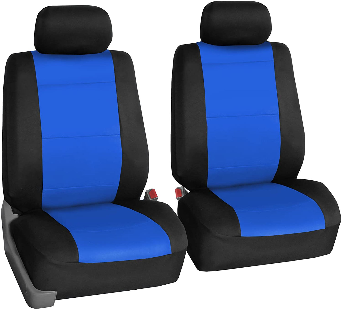 Automotive Seat Covers Black Universal Fit Full Set Neoprene Ultraflex Waterproof fits most Cars, SUVs, and Trucks (Airbag Compatible and Split Bench) FH Group FB083BLACK115