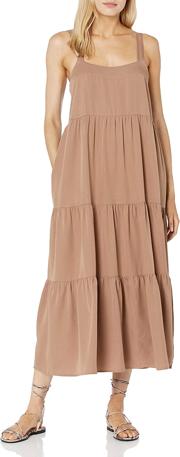 The Drop Women's Britt Tiered Maxi Tent Dress