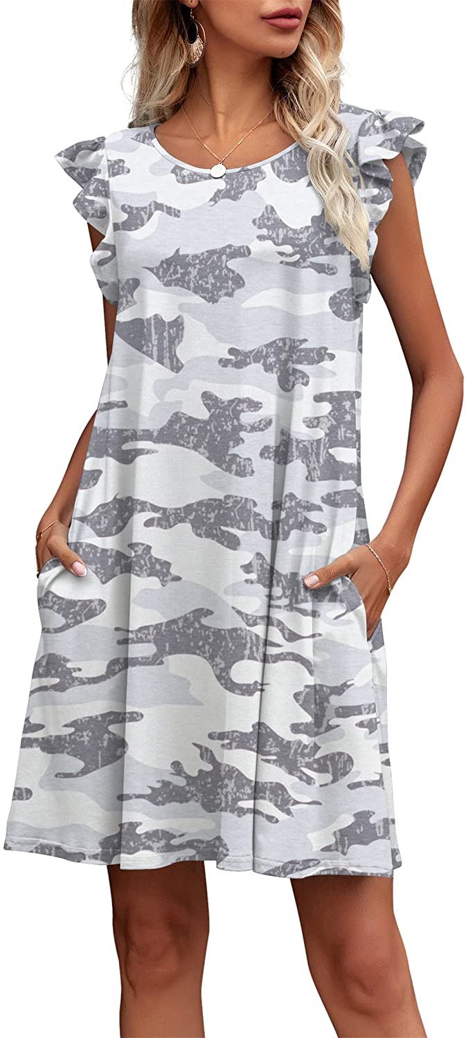 Womens Loose Casual Summer Dress with Pockets