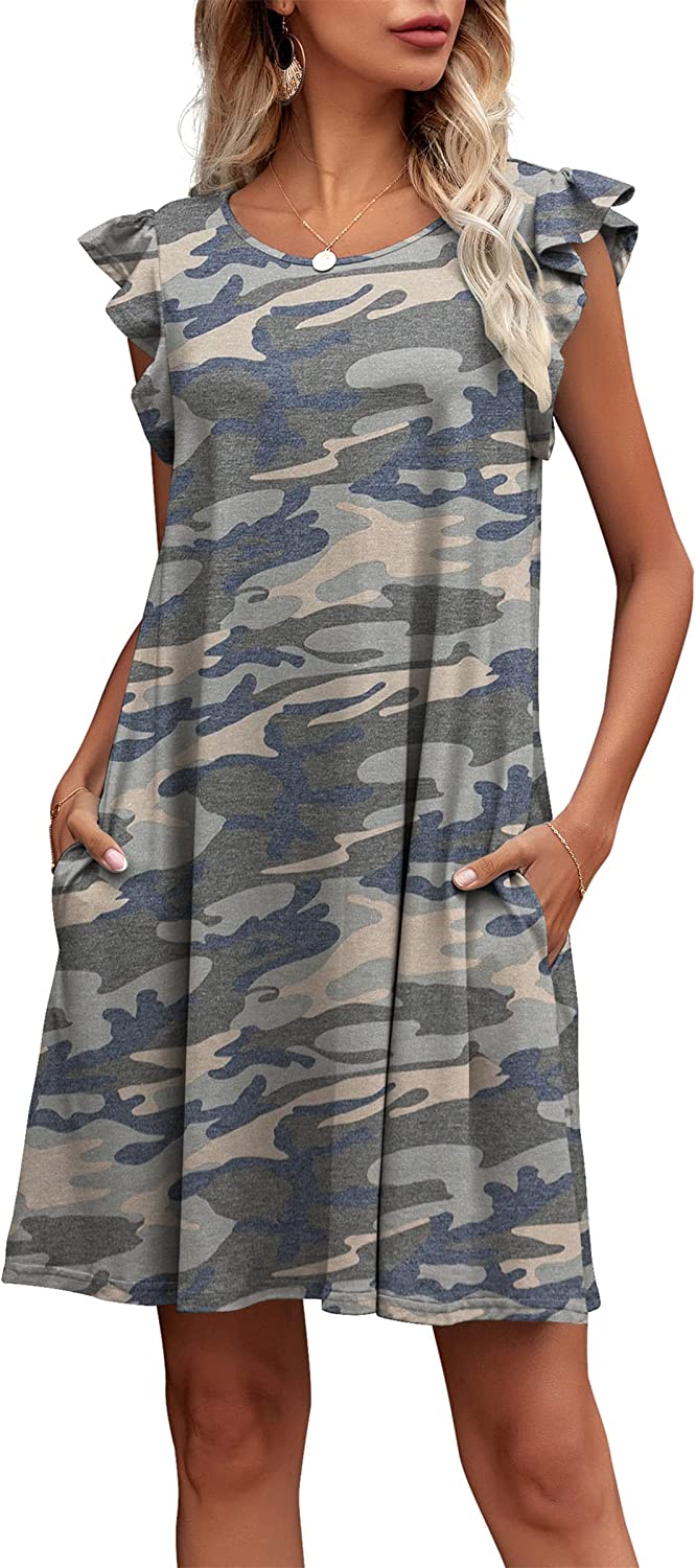 Womens Loose Casual Summer Dress with Pockets