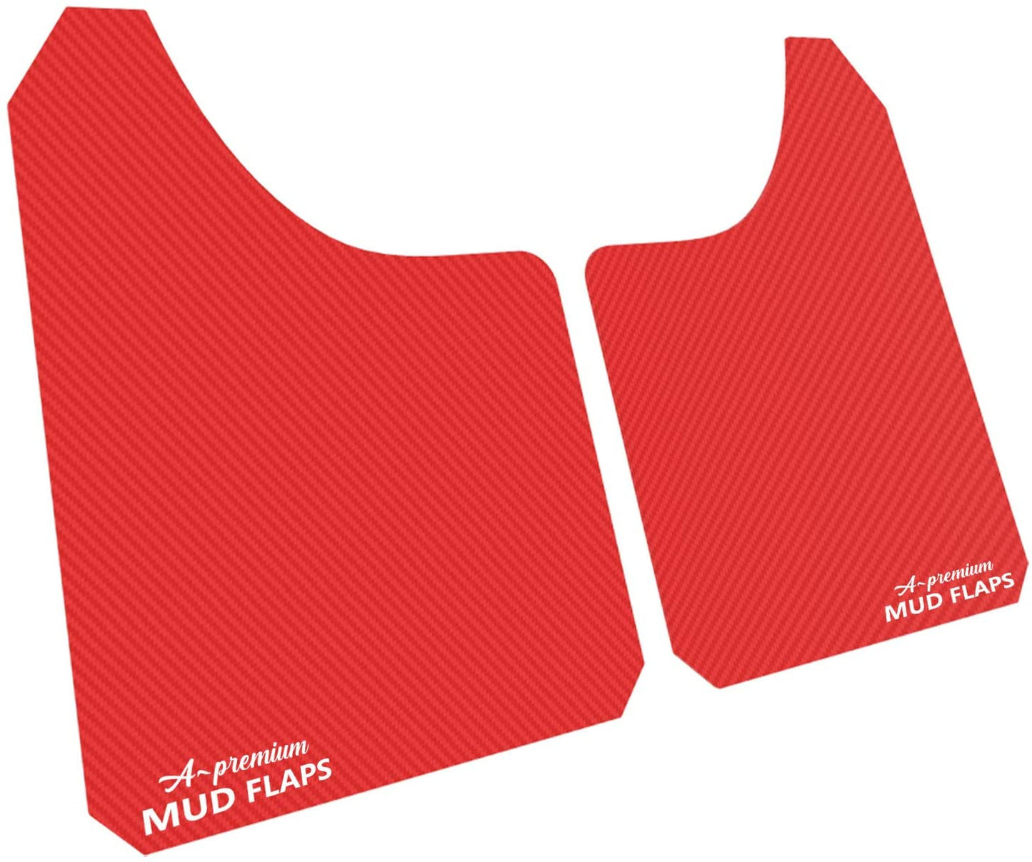 A-Premium 4 Pcs Red Universal Splash Guards Mud Flaps Mudflaps Mudguard Fender Flares for Car Pickup Truck SUV with Hardware Front and Rear