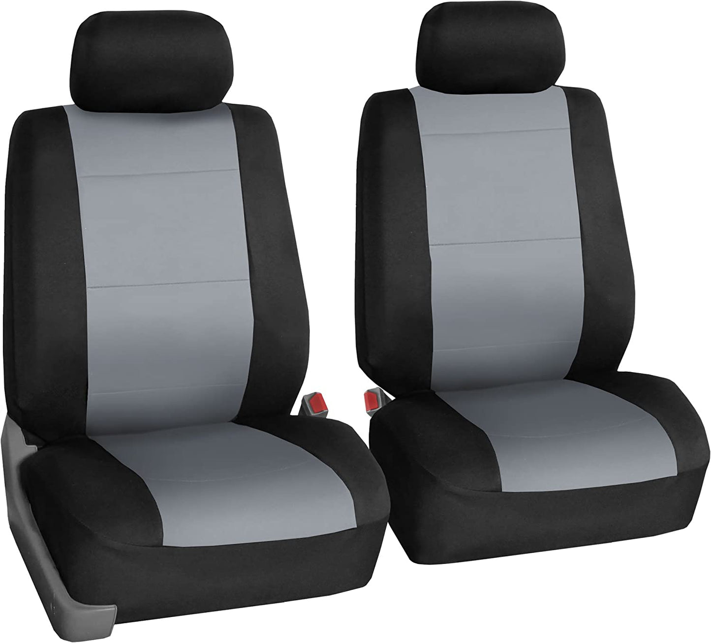 Automotive Seat Covers Black Universal Fit Full Set Neoprene Ultraflex Waterproof fits most Cars, SUVs, and Trucks (Airbag Compatible and Split Bench) FH Group FB083BLACK115