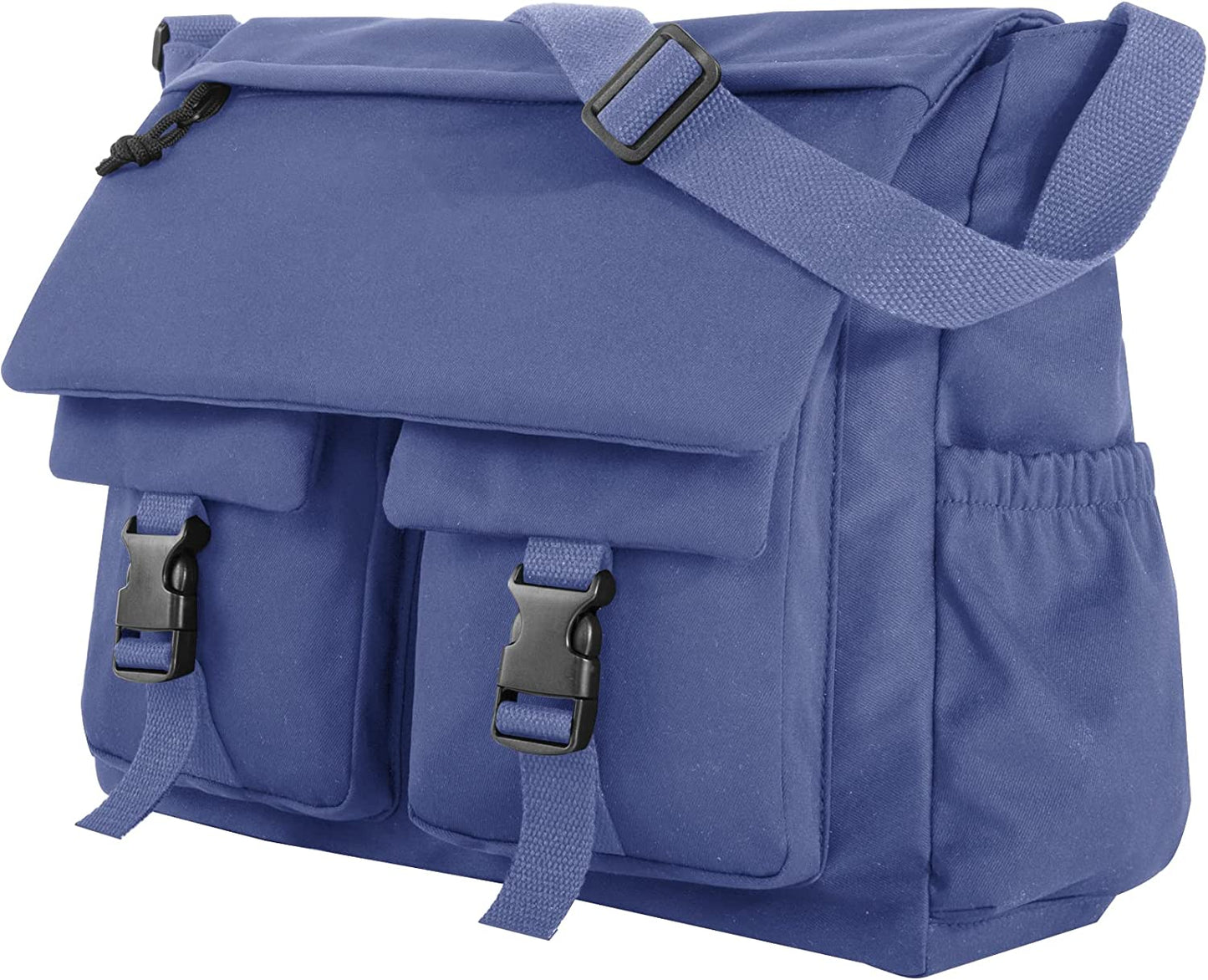 Lovvento Canvas Messenger Bag Crossbody Bag for School 15.6 Inch Laptop Bag Waterproof Shoulder Bag Lightweight