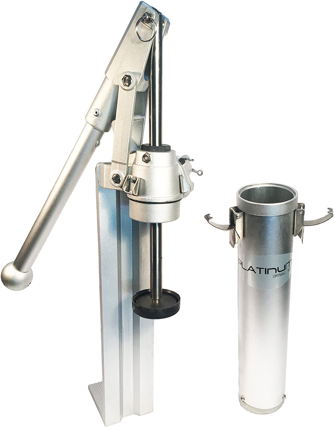Platinum Drywall Tools 8"/10" & 12" Flat Box Finishing Combo w/Handle Compound Pump & Filler