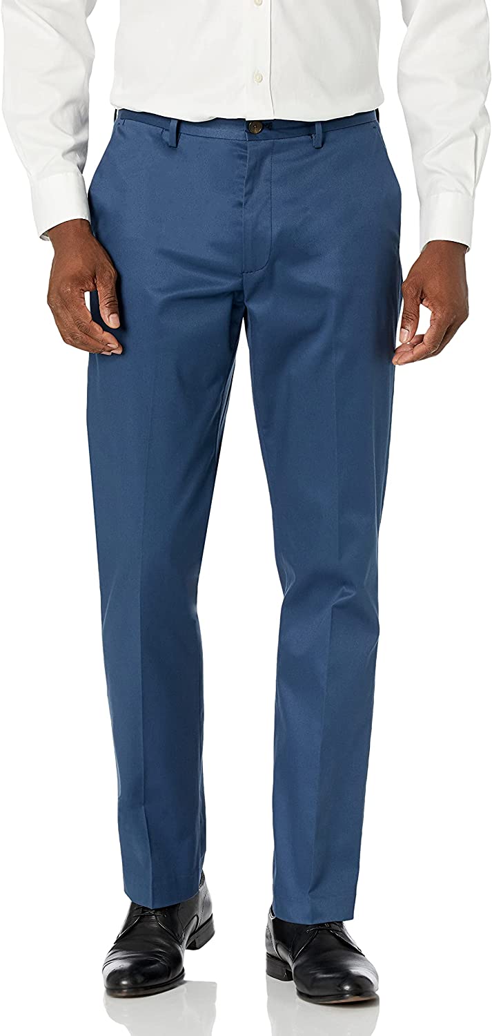 Down Men's Straight Fit Non-Iron Dress Chino Pant