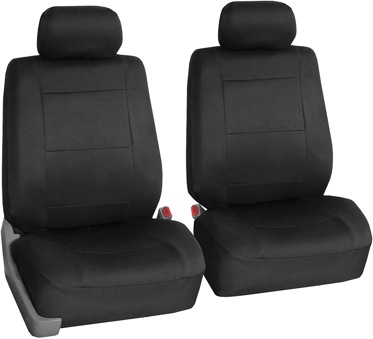 Automotive Seat Covers Black Universal Fit Full Set Neoprene Ultraflex Waterproof fits most Cars, SUVs, and Trucks (Airbag Compatible and Split Bench) FH Group FB083BLACK115