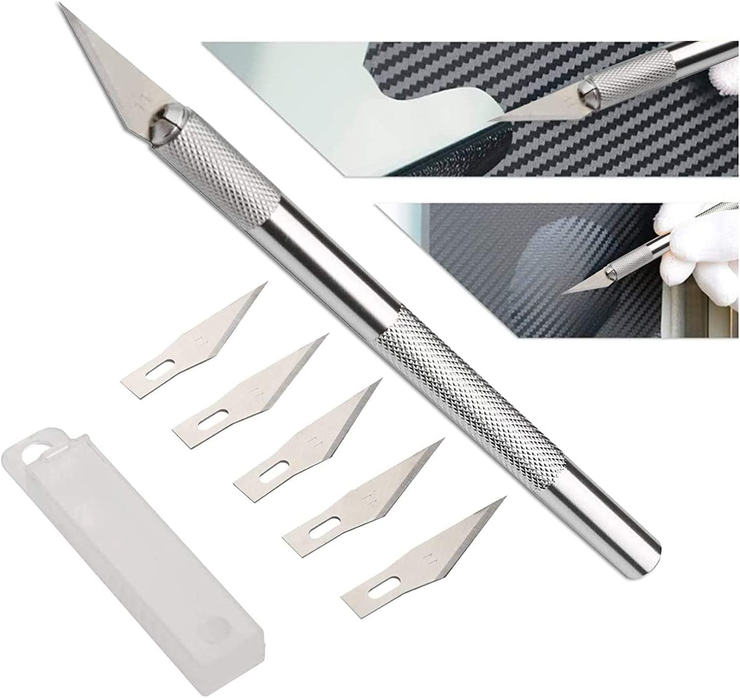 Car Wrap Vinyl Tool Kit Vehicle Window Tint Film Vynil Wrap Assecories with 4 inch Felt Squeegee, PPF Scraper Tool, Safety Cutter, Utility Knife & Blades for Wrapping Wallpaper