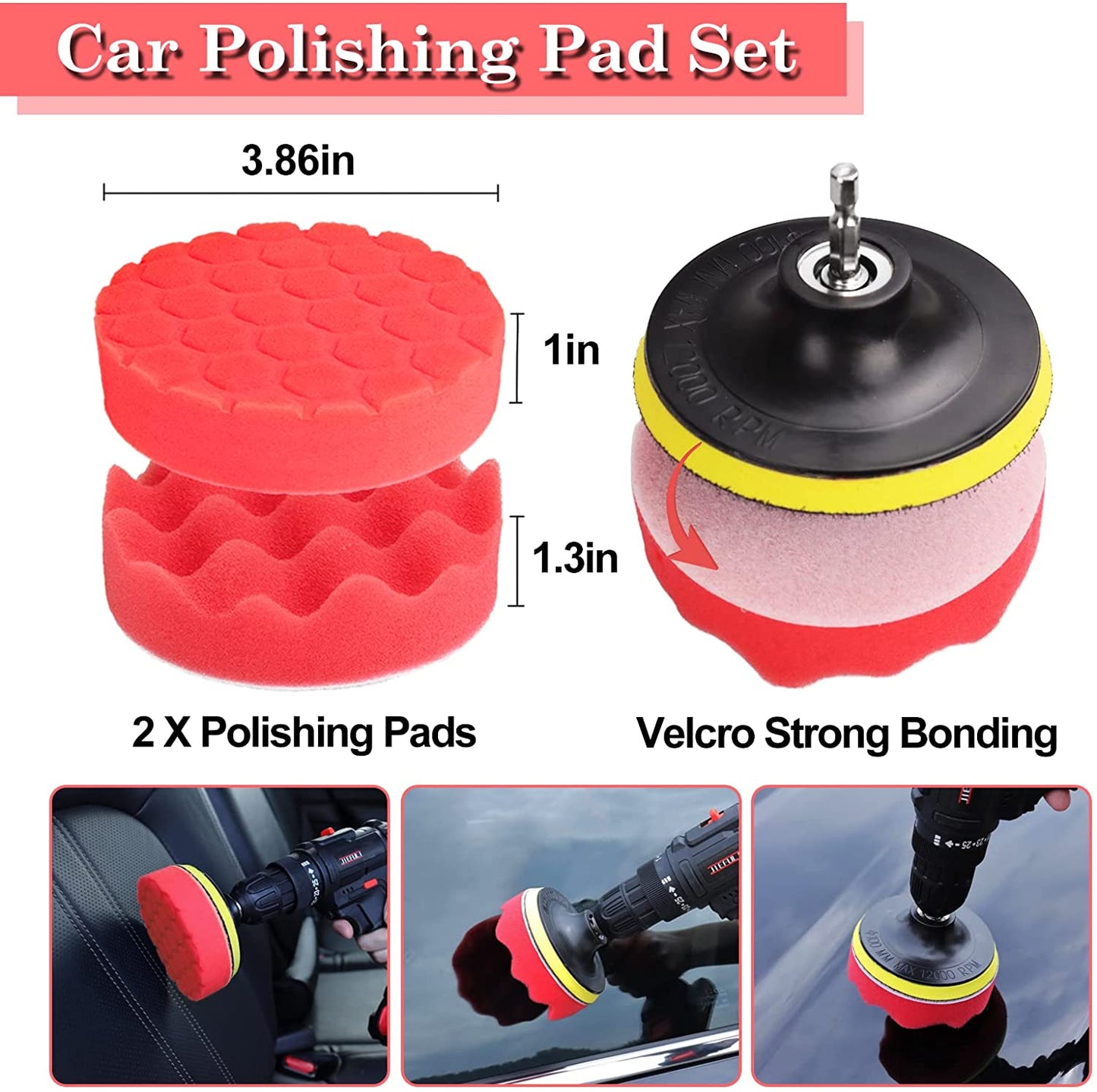 24PCS Car Detailing Brush Set, Car Detailing kit, Auto Detailing Drill Brush Set, Car Detailing Brushes, Car Wash Kit with Cleaning Gel, Car Cleaning Tools Kit for Interior,Exterior, Wheels, Dashboard