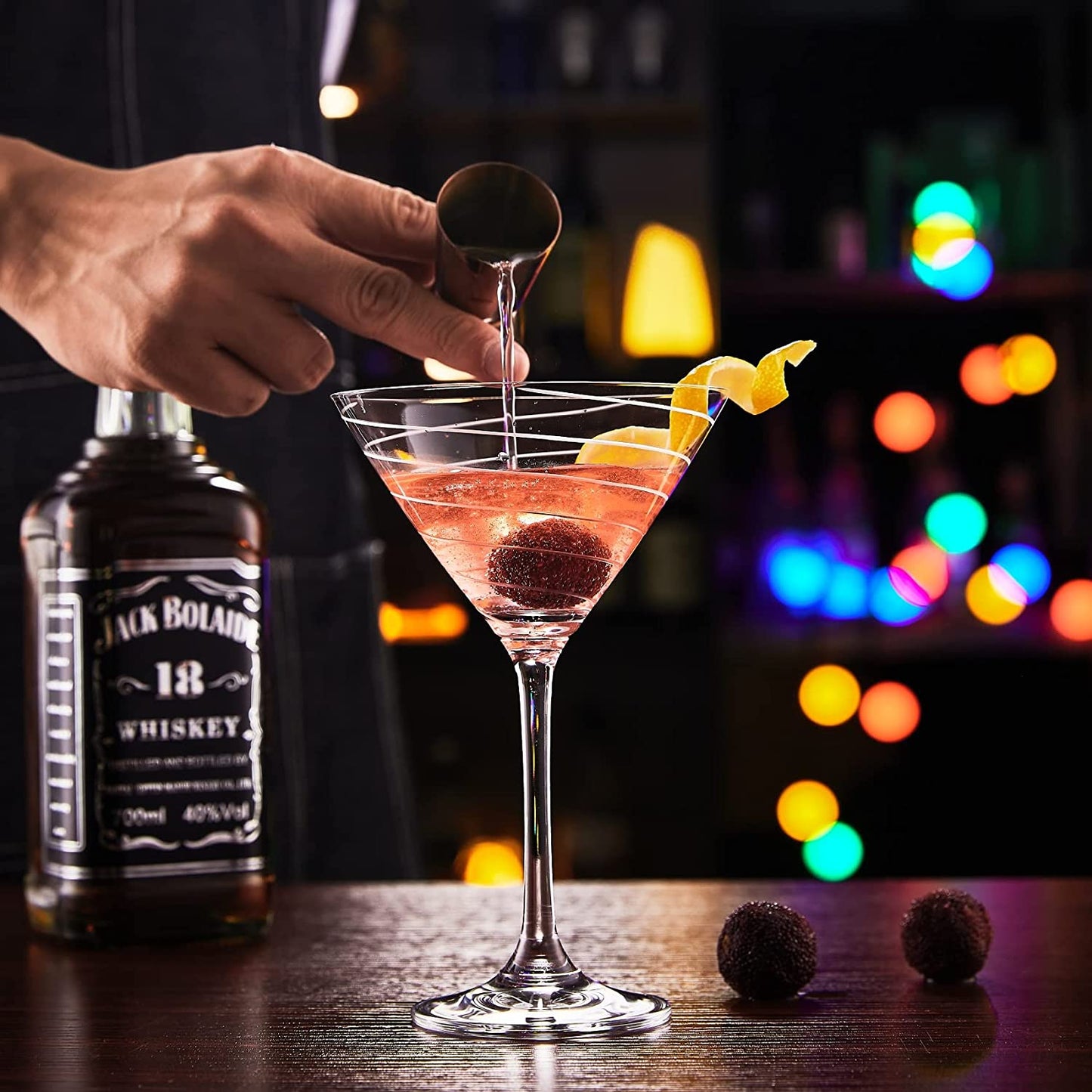 Crystal Martini Glasses Set of 6, SOGLIT Hand Crafted Etched Martini Glasses with Stem, Manhatann Glasses for Cocktail, Cosmopolitan Glasses, 9oz Etched Cocktail Glasses Gift for Men, Crystal Clear