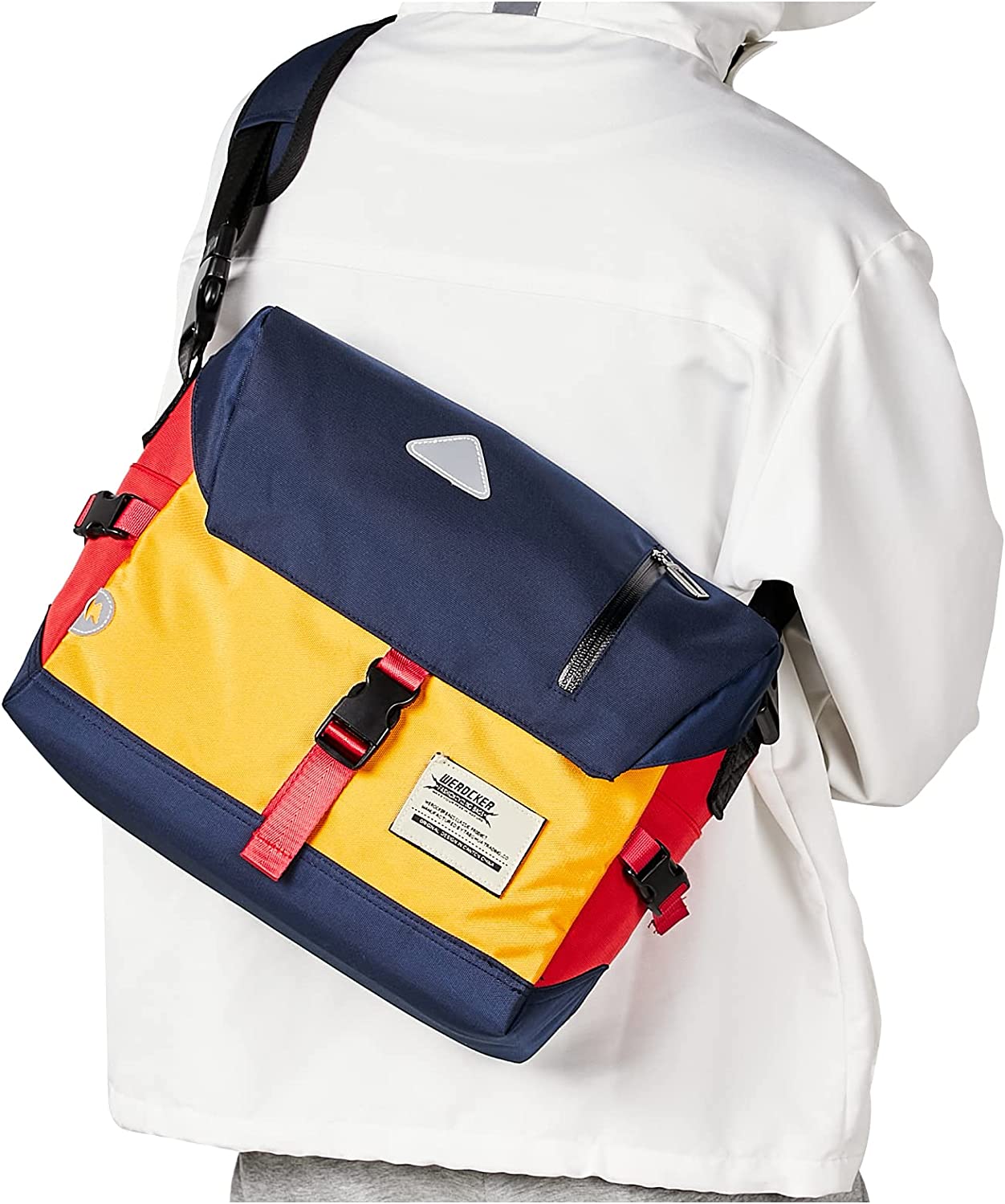Small Messenger Bag for Men Women Crossbody Bike Satchel Message College Shoulder Backpack School Satchel Bags