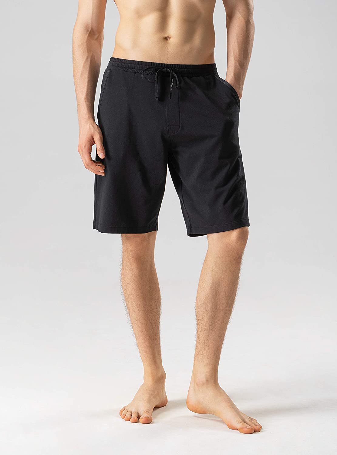 Men's 2 Pack Soft Cotton Sleep Shorts for men Lounge Pants Wear Pajama Bottoms with Pockets