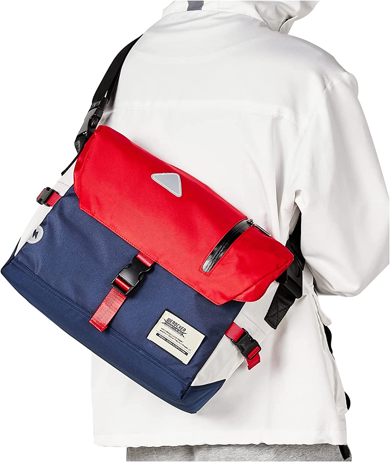 Small Messenger Bag for Men Women Crossbody Bike Satchel Message College Shoulder Backpack School Satchel Bags