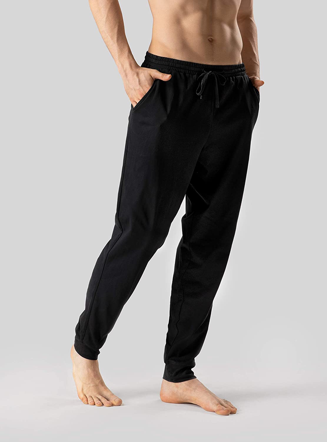 Men's Soft Cotton Pajama Pants Lounge Wear Long PJs Bottoms 1 or 2 Pack